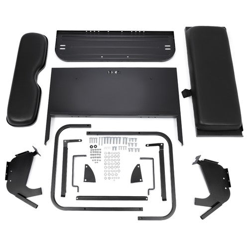 DURAFORCE For Yamaha G14 G16 G19 G22 Golf Cart Rear Back Seat Kit Flip Folding Steel Frame