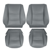 DURAFORCE Leather FIT For Toyota Land Cruiser 1990-97 Driver & Passenger Seat Cover Gray