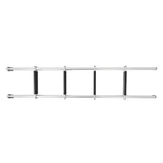 DURAFORCE 60" Aluminum Bunk Ladder Mounting Brackets Silver & Black For RV Camper Trailer