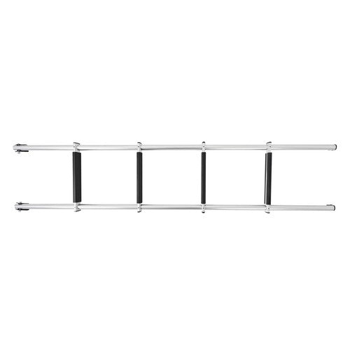 DURAFORCE 60" Aluminum Bunk Ladder Mounting Brackets Silver & Black For RV Camper Trailer