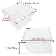 DURAFORCE Refrigerator Clear Crisper Drawer Polystyrene For Whirlpool WP2188656 PS890591