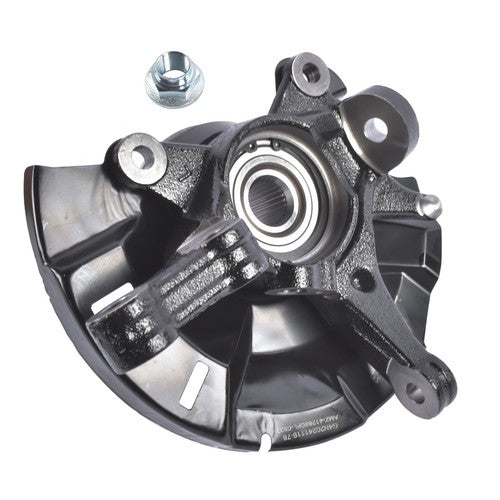 DURAFORCE Front Left Steering Knuckle Assembly Black Fits Hyundai Accent Dodge Attitude