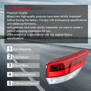 DURAFORCE RH Rear Lamp Outer Tail Light Red For Toyota Highlander 2017-2019 Passenger Side