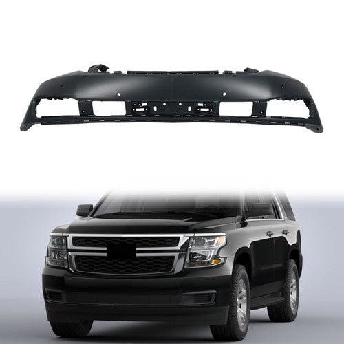 DURAFORCE For Chevy Tahoe 2015-2020 Black Primered Front Bumper GM1000974 W/ Sensor Holes