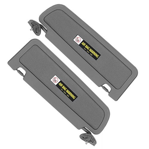 Driver And Passenger Dark Gray Sun Visor Pair for 2006-2011 Honda Civic Visor Set