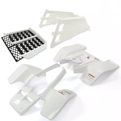 DURAFORCE For Yamaha Banshee 350 fender + gas tank plastic + grill WHITE & BLACK 1987-2006