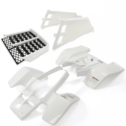 DURAFORCE For Yamaha Banshee 350 fender + gas tank plastic + grill WHITE & BLACK 1987-2006