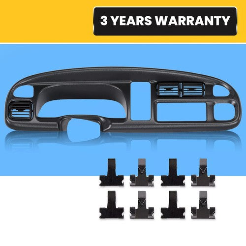 Dash Board Bezel Cover Instrument With Vents For 1998-2002 Dodge Ram 1500 2500 3500