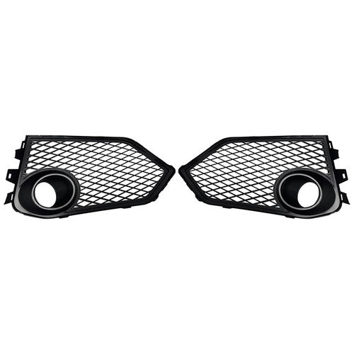 DURAFORCE Fog Light Lamp Covers Fit 2017-2021 for Honda Civic Type R Black Open Mesh