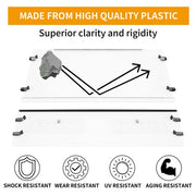 DURAFORCE For KUBOTA RTV X900 X1120 X1130 X1140 2 PIECE Clear Vented Windshield UTV / SXS