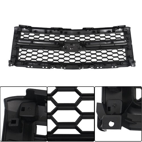 DURAFORCE Front Grille Upper For Chevrolet Silverado1500 2014-2015 Plastic Gloss Black New