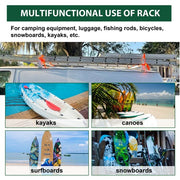 DURAFORCE 41"-77" Universal Ladder Roof Racks 2 Bars For Express GMC Savana Ford E-Series