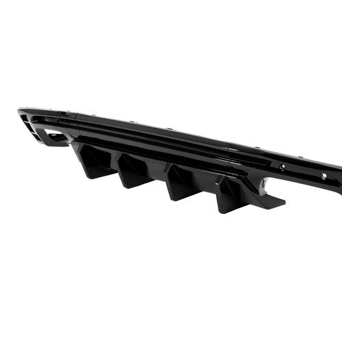 Rear Bumper Diffuser Lip Spoiler Glossy Black For 2016-24 Chevy Chevrolet Camaro