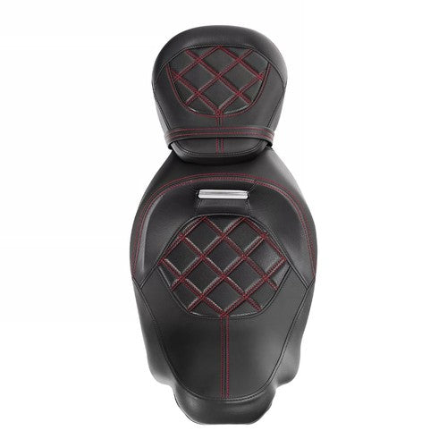 DURAFORCE Two-Up Low-Profile Driver Passenger Seat For Harley Touring Road Glide 2009-2023