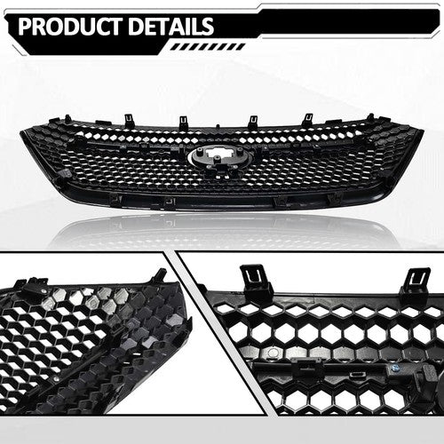 DURAFORCE For 2022-2026 Subaru WRX VB Front Bumper Gloss Black Grille Assembly Sti Style