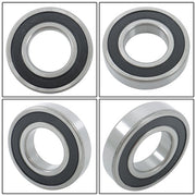 DURAFORCE 4Pcs 6208-2RS Bearings 40×80×18mm Double Rubber Seals Deep Groove Ball Bearing
