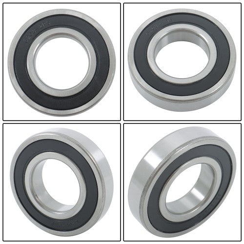 DURAFORCE 4Pcs 6208-2RS Bearings 40×80×18mm Double Rubber Seals Deep Groove Ball Bearing