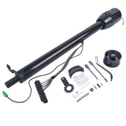 DURAFORCE 32" Automatic Column Shift Tilt Steering Column No Key & Wheel Adapter Black