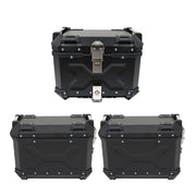 DURAFORCE Motorcycle 36L Side Case Hard Saddlebag Aluminum & 45L Top Case Tail Box Luggage