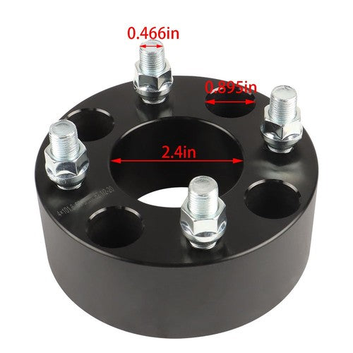 DURAFORCE New Wheel Spacers Hub Bore 62mm Thread Size 1/2"x20 4Pcs 2" 4x101.6mm US