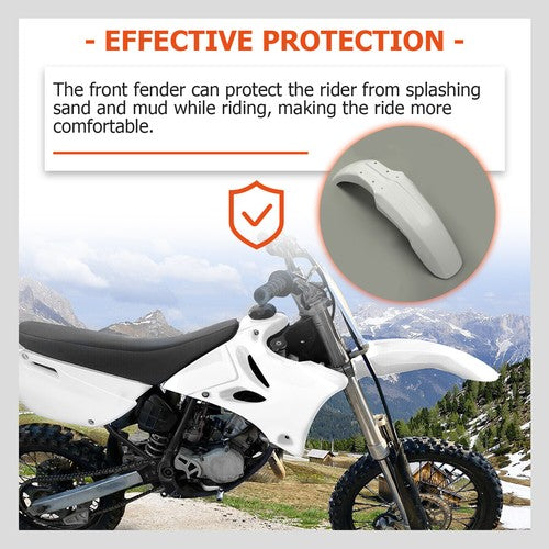 DURAFORCE Complete Plastics Kit White Fender Body Cover Fairing For Yamaha YZ85 2002-2014