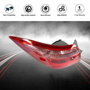 DURAFORCE For 17-19 Toyota Corolla Sedan Rear Brake Lamp Tail Light Outer LH Driver Side