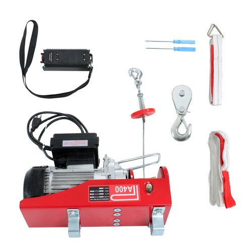 DURAFORCE 110V 880lbs Automatic Lift Electric Hoist with 328ft Wireless Remote Control