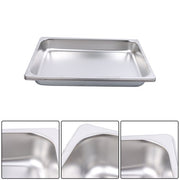 DURAFORCE 2.5 Inch Deep 6 Pack Full Size Restaurant Steam Table Pans Without Lid