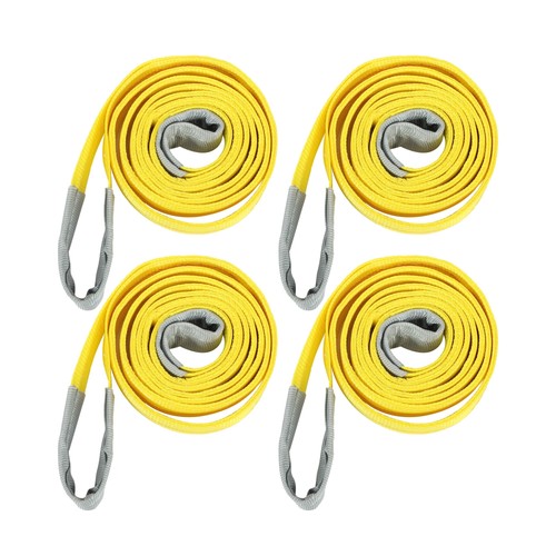 DURAFORCE 4Pack 10ft × 2in Lift Sling Straps Heavy Duty Lifting Slings Web Sling 14000lbs