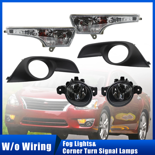 DURAFORCE Fog Lights & Corner Turn Signal Lamps w/o Wiring for 2013-2015 for Nissan Altima