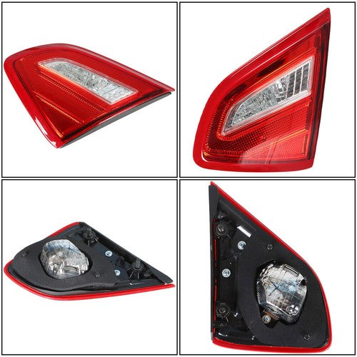 DURAFORCE Passenger Right Side Tail Light Chrome Brake Lamp For Nissan Altima Series 16-18