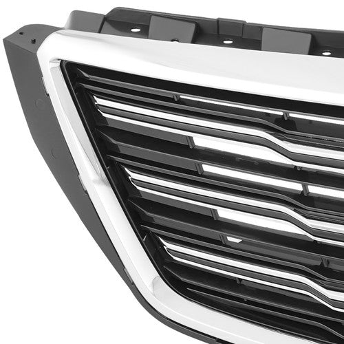 Front Upper+Lower Grille with Chrome Frame Kit For 2018 2019 2020 Cadillac XTS