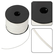 DURAFORCE 1/8 inch White Dacron Polyester Rope - 500 Foot Spool | Solid Braid