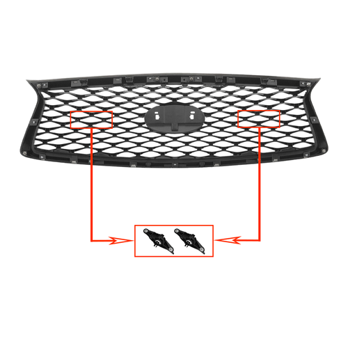 DURAFORCE For 2018-2023 Infiniti Q50 Front Bumper Grille With Camera Hole F23106HH0C