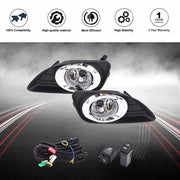 DURAFORCE Clear Bumper Lamps Driving Fog Lights+Switch Fit For Camry 2010-2011