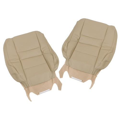 DURAFORCE New Driver Passenger Side Leather Seat Cover 4Pcs Tan For Honda Accord 2008-2012