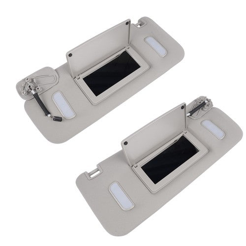 DURAFORCE Right + Left Sun Visors for 2007-2014 Cadillac Escalade Chevrolet Silverado GMC