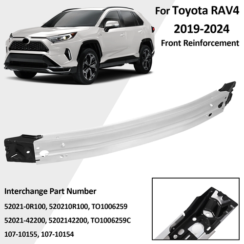 DURAFORCE For 2019-2024 Toyota RAV4 Front Face Bar Reinforcement Impact Rebar Crossmember