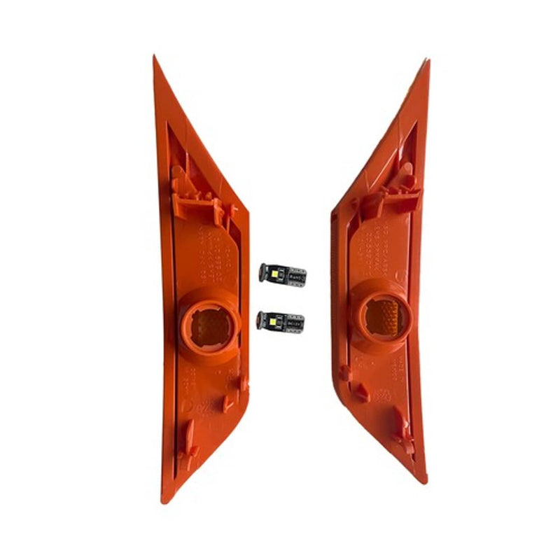DURAFORCE Front Fender Side Marker Light Set RH LH with LED Bulbs for HONDA CIVIC 16 21