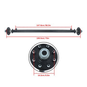 DURAFORCE 7K 7000 lbs Trailer Axle Boat RV Utility Axle 8 lug Idler 75" HF 58" SC