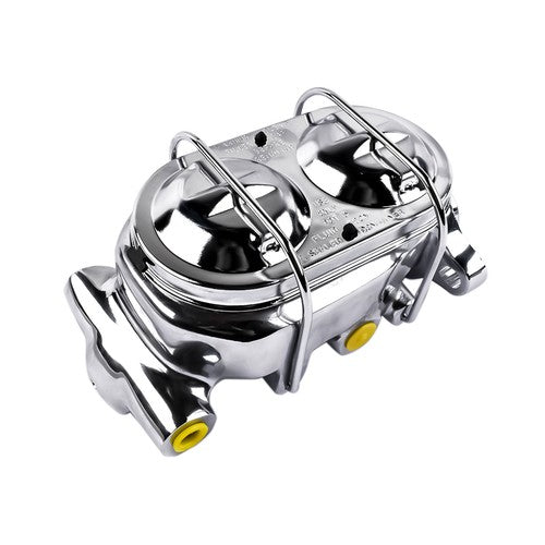 DURAFORCE New 7" Brake Booster with Bail Top Master Cylinder, 1" Bore, Chrome-Plated Steel