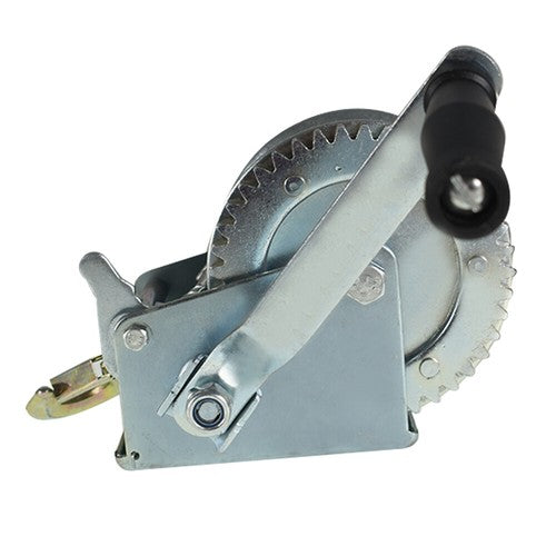 DURAFORCE 1600lbs Hand Winch Hand Crank Trailer Winch W/10m (32ft) Cable Manual Winch