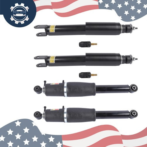 DURAFORCE 2× Rear + 2× Front Air Suspension Shocks For Chevy GMC Cadillac SUV 25979391
