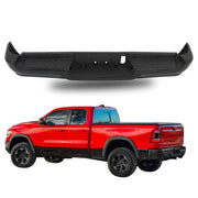 DURAFORCE Rear Bumper Without Air Vent&Radar Hole Black Metal Suit For Ram 1500 2019-2023