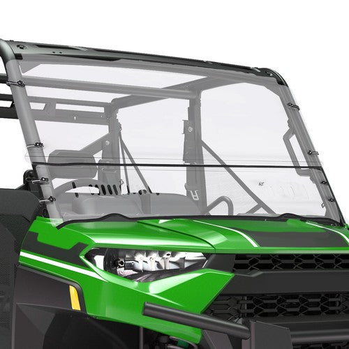 DURAFORCE Clear Full Size Front Vented Windshield Fit Polaris Ranger XP 700/ 800 EFI 2009