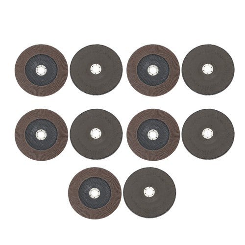DURAFORCE 10 Pack Flap Disc 40 Grit 7" x 7/8" Type #29 Angle Grinder Grinding Wheel