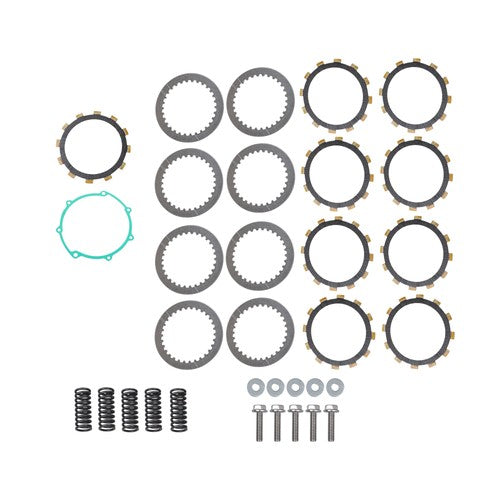 DURAFORCE For Yamaha WR250F YZ250F Clutch Friction w/ Steel Plates Spring Gasket Kit 01-13