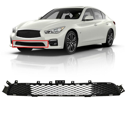 DURAFORCE For 2014 2015 2016 2017 Infiniti Q50 Sport Front Bumper Lower Grille Grill