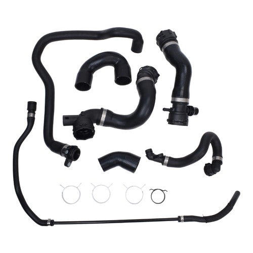 DURAFORCE 7 Hoses Radiator Coolant Water Hose Pipe Kit Fit For 07-11 BMW E90 128i 328i N51