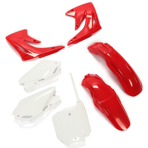 DURAFORCE Restyled Plastic Kit Red/White Bodywork Fairing For Honda CR85R/CR85RB 2003-2007
